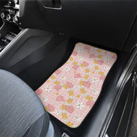 Hawaii Anthurium Tiare Pikake Lei Car Mats Akala Lauhala Art Pattern LT01 - Polynesian Pride