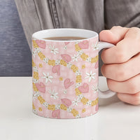 Hawaii Anthurium Tiare Pikake Lei Ceramic Mug Akala Lauhala Art Pattern LT01 - Polynesian Pride