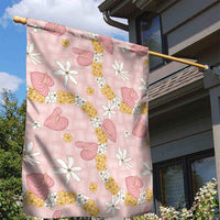 Hawaii Anthurium Tiare Pikake Lei Garden Flag Akala Lauhala Art Pattern LT01 - Polynesian Pride