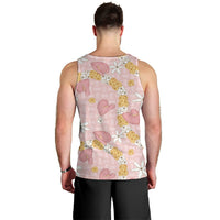 Hawaii Anthurium Tiare Pikake Lei Men Tank Top Akala Lauhala Art Pattern LT01 - Polynesian Pride
