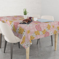 Hawaii Anthurium Tiare Pikake Lei Tablecloth Akala Lauhala Art Pattern LT01 - Polynesian Pride