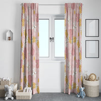 Hawaii Anthurium Tiare Pikake Lei Window Curtain Akala Lauhala Art Pattern LT01 - Polynesian Pride