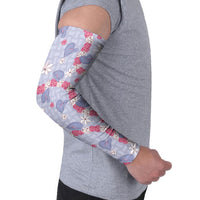 Hawaii Anthurium Tiare Pikake Lei Arm Sleeves Poni Lauhala Art Pattern LT01 - Polynesian Pride