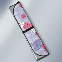 Hawaii Anthurium Tiare Pikake Lei Auto Sun Shade Poni Lauhala Art Pattern LT01 - Polynesian Pride