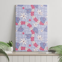 Hawaii Anthurium Tiare Pikake Lei Canvas Wall Art Poni Lauhala Art Pattern LT01 - Polynesian Pride
