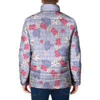 Hawaii Anthurium Tiare Pikake Lei Padded Jacket Poni Lauhala Art Pattern LT01 - Polynesian Pride