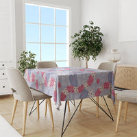 Hawaii Anthurium Tiare Pikake Lei Tablecloth Poni Lauhala Art Pattern LT01 - Polynesian Pride