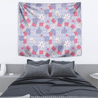Hawaii Anthurium Tiare Pikake Lei Tapestry Poni Lauhala Art Pattern LT01 - Polynesian Pride