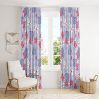 Hawaii Anthurium Tiare Pikake Lei Window Curtain Poni Lauhala Art Pattern LT01 - Polynesian Pride