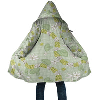 Hawaii Anthurium Tiare Pikake Lei Cloak Sage Green Lauhala Art Pattern LT01 Unisex Green - Polynesian Pride