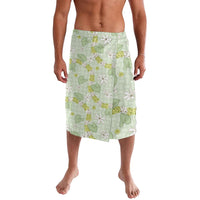 Hawaii Anthurium Tiare Pikake Lei Lavalava Sage Green Lauhala Art Pattern LT01 Green - Polynesian Pride