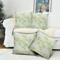 Hawaii Anthurium Tiare Pikake Lei Pillow Cover Sage Green Lauhala Art Pattern LT01 - Polynesian Pride