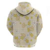 Hawaii Anthurium Tiare Pikake Lei Hoodie Melemele Lauhala Art Pattern LT01 - Polynesian Pride