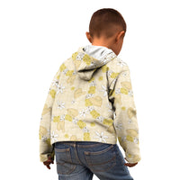 Hawaii Anthurium Tiare Pikake Lei Kid Hoodie Melemele Lauhala Art Pattern LT01 - Polynesian Pride