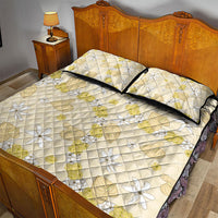 Hawaii Anthurium Tiare Pikake Lei Quilt Bed Set Melemele Lauhala Art Pattern LT01 - Polynesian Pride