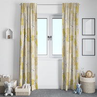 Hawaii Anthurium Tiare Pikake Lei Window Curtain Melemele Lauhala Art Pattern LT01 - Polynesian Pride