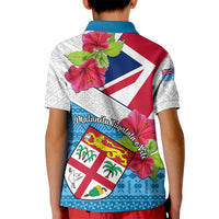 Fiji Day Kid Polo Shirt Fijian Hibiscus Special Version LT01 - Polynesian Pride