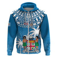 Personalised Fiji Hoodie Bula Fijian Tapa Pattern LT01 - Polynesian Pride