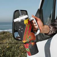 Papua New Guinea Tumbler With Handle Bird Of Paradise With Tropical Flower LT01 - Polynesian Pride