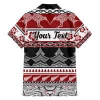 Custom New Zealand Christmas Family Matching Tank Maxi Dress and Hawaiian Shirt Maori Meri Kirihimete Moko LT01 - Polynesian Pride