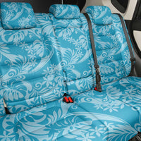 Tahiti Ninamu Tiare Floral Back Car Seat Cover Monstera Palm Tropical Leaves - Polynesian Pride