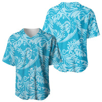 Tahiti Ninamu Tiare Floral Baseball Jersey Monstera Palm Tropical Leaves LT01 - Polynesian Pride
