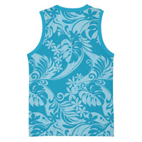 Tahiti Ninamu Tiare Floral Basketball Jersey Monstera Palm Tropical Leaves LT01 - Polynesian Pride