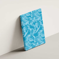 Tahiti Ninamu Tiare Floral Canvas Wall Art Monstera Palm Tropical Leaves LT01 - Polynesian Pride
