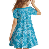 Tahiti Ninamu Tiare Floral Family Matching Short Sleeve Bodycon Dress and Hawaiian Shirt Monstera Palm Tropical Leaves - Polynesian Pride