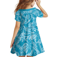 Tahiti Ninamu Tiare Floral Family Matching Summer Maxi Dress and Hawaiian Shirt Monstera Palm Tropical Leaves - Polynesian Pride