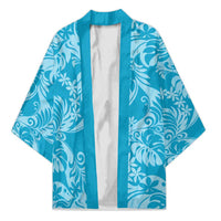 Tahiti Ninamu Tiare Floral Kimono Monstera Palm Tropical Leaves - Polynesian Pride