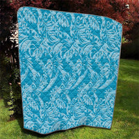 Tahiti Ninamu Tiare Floral Quilt Monstera Palm Tropical Leaves LT01 - Polynesian Pride
