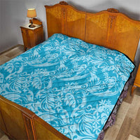 Tahiti Ninamu Tiare Floral Quilt Monstera Palm Tropical Leaves LT01 - Polynesian Pride
