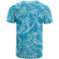 Tahiti Ninamu Tiare Floral T Shirt Monstera Palm Tropical Leaves LT01 - Polynesian Pride