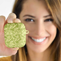 Tahiti Olive Tiare Floral AirPods Case Monstera Palm Tropical Leaves LT01 - Polynesian Pride