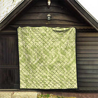 Tahiti Olive Tiare Floral Quilt Monstera Palm Tropical Leaves LT01 - Polynesian Pride