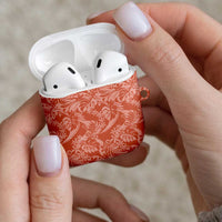 Tahiti Puatou Tiare Floral AirPods Case Monstera Palm Tropical Leaves LT01 - Polynesian Pride