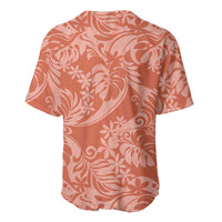 Tahiti Puatou Tiare Floral Baseball Jersey Monstera Palm Tropical Leaves - Polynesian Pride
