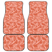 Tahiti Puatou Tiare Floral Car Mats Monstera Palm Tropical Leaves LT01 - Polynesian Pride