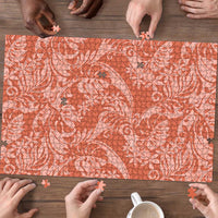 Tahiti Puatou Tiare Floral Puzzle Monstera Palm Tropical Leaves LT01 - Polynesian Pride