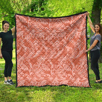 Tahiti Puatou Tiare Floral Quilt Monstera Palm Tropical Leaves LT01 - Polynesian Pride