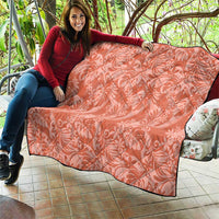 Tahiti Puatou Tiare Floral Quilt Monstera Palm Tropical Leaves LT01 - Polynesian Pride