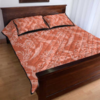 Tahiti Puatou Tiare Floral Quilt Bed Set Monstera Palm Tropical Leaves LT01 - Polynesian Pride