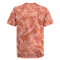 Tahiti Puatou Tiare Floral Rugby Jersey Monstera Palm Tropical Leaves LT01 - Polynesian Pride