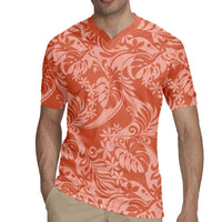 Tahiti Puatou Tiare Floral Rugby Jersey Monstera Palm Tropical Leaves LT01 - Polynesian Pride