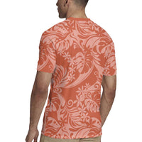 Tahiti Puatou Tiare Floral Rugby Jersey Monstera Palm Tropical Leaves LT01 - Polynesian Pride