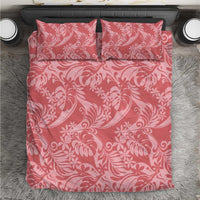 Tahiti Tarona Tiare Floral Bedding Set Monstera Palm Tropical Leaves - Polynesian Pride