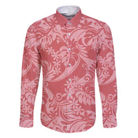 Tahiti Tarona Tiare Floral Family Matching Off Shoulder Short Dress and Hawaiian Shirt Monstera Palm Tropical Leaves - Polynesian Pride