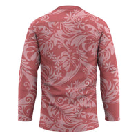 Tahiti Tarona Tiare Floral Hockey Jersey Monstera Palm Tropical Leaves - Polynesian Pride