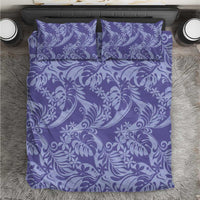 Tahiti Vareau Tiare Floral Bedding Set Monstera Palm Tropical Leaves - Polynesian Pride